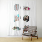 モダンベビー写真コラージュ タペストリー (インサイチュ)