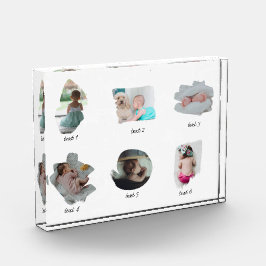 モダンベビー写真コラージュ フォトブロック