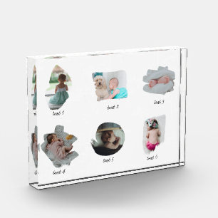 モダンベビー写真コラージュ フォトブロック