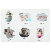 モダンベビー写真コラージュ メタルプリント (正面)