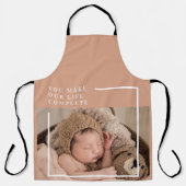 モダンベビー写真 |あなたは私の人生を完全な贈り物にする エプロン (正面)