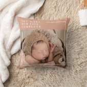 モダンベビー写真 |あなたは私の人生を完全な贈り物にする クッション (ブランケット)