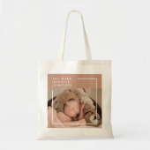 モダンベビー写真 |あなたは私の人生を完全な贈り物にする トートバッグ (正面)