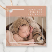 モダンベビー写真 |あなたは私の人生を完全な贈り物にする フェイバータグ (正面)