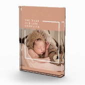 モダンベビー写真 |あなたは私の人生を完全な贈り物にする フォトブロック (右)