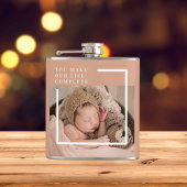 モダンベビー写真 |あなたは私の人生を完全な贈り物にする フラスク
