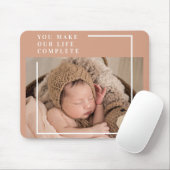 モダンベビー写真 |あなたは私の人生を完全な贈り物にする マウスパッド (マウス)