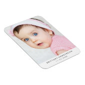 モダンベビー写真 |白 マグネット (右側)