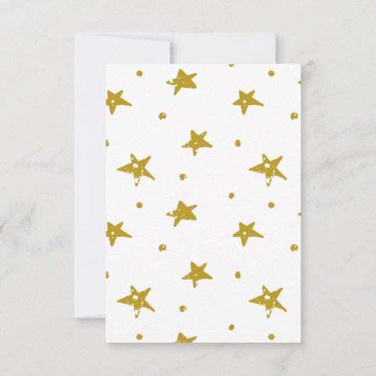 モダンベビー出生通知カード 案内状 (裏面)