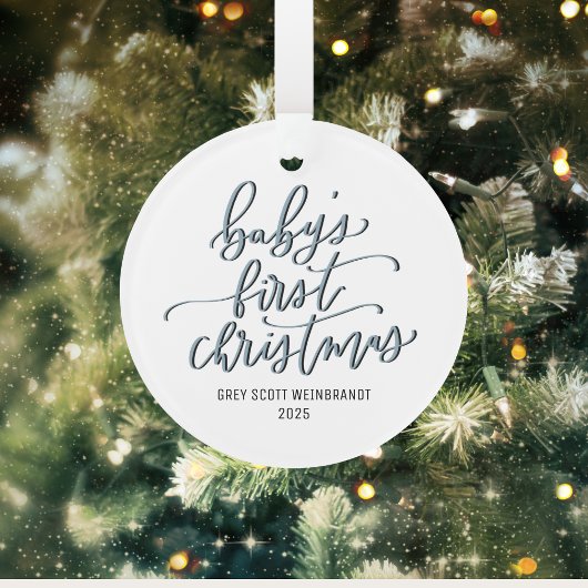 モダンベビー初めてのクリスマスカスタムオーナメント オーナメント