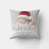 モダンベビー初めてのクリスマスフォトオーバーレイ クッション (裏面)