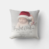 モダンベビー初めてのクリスマスフォトオーバーレイ クッション (正面)