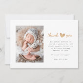 モダンベビー数々のフォト誕生 案内状 (裏面)