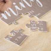 モダンベビー誕生写真の発表 ジグソーパズル (側面)