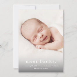 モダンベビー3フォト誕生 案内状