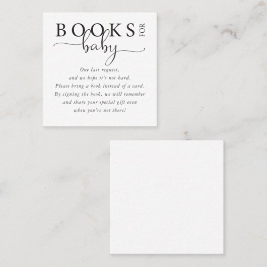 モダンベビー スクエア名刺 (正面/裏面)