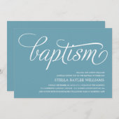 モダンベビー|洗礼招待状 招待状 (正面/裏面)