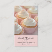 モダンベーカリーカスタムフォトピンク ロイヤリティカード (正面)