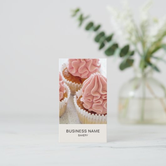 モダンベーカリーカスタム写真 名刺 (スタンド正面)