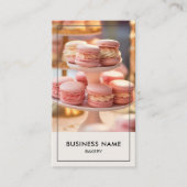 モダンベーカリーケーキショップ独自の作成 名刺 (正面)