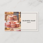 モダンベーカリーケーキショップ独自の作成 名刺 (正面)