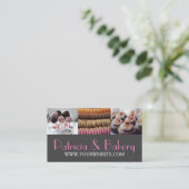 モダンベーカリーケータリングスイーツショップ名刺 名刺 (スタンド正面)