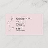 モダンベーカリーシンプルシェフケータリングカテラーカップケーキ 名刺 (裏面)