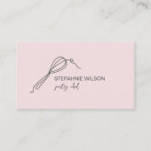 モダンベーカリーシンプルシェフケータリングカテラーカップケーキ 名刺 (正面)