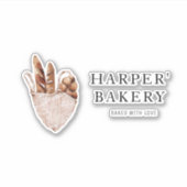 モダンベーカリープロフェッショナルロゴ シール (正面)