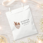 モダンベーカリープロフェッショナルロゴ フェイバーバッグ (クリップ留めされた状態)