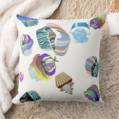 モダンベーカーズミニマルブルーティール（緑がかった色）グリーンカップケーキ クッション (ブランケット)