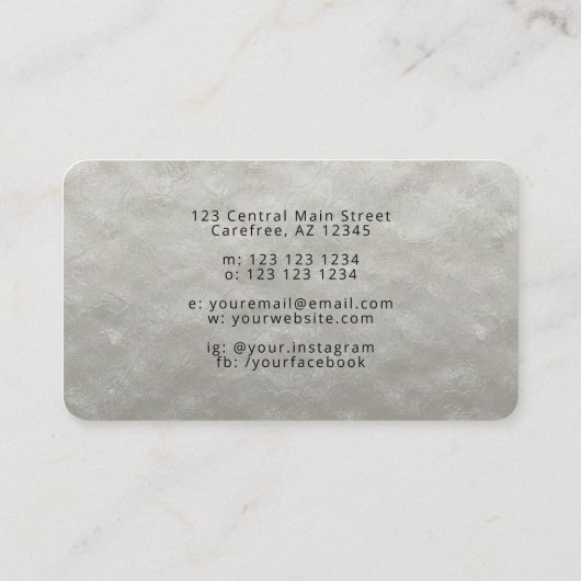 モダンベーキングと料理器具 名刺 (裏面)