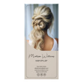 モダンベージュ価格表 ヘアスタイリスト ラックカード (正面)