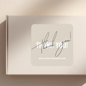 モダンベージュ感謝してい包装 スクエアシール