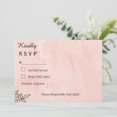 モダンペアーシンプル ウェディングRSVP (スタンド正面)