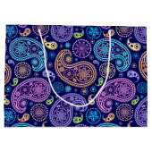 モダンペイズリーパターン ラージペーパーバッグ (裏面)