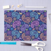 モダンペイズリーパターン 薄葉紙 (クラフト)