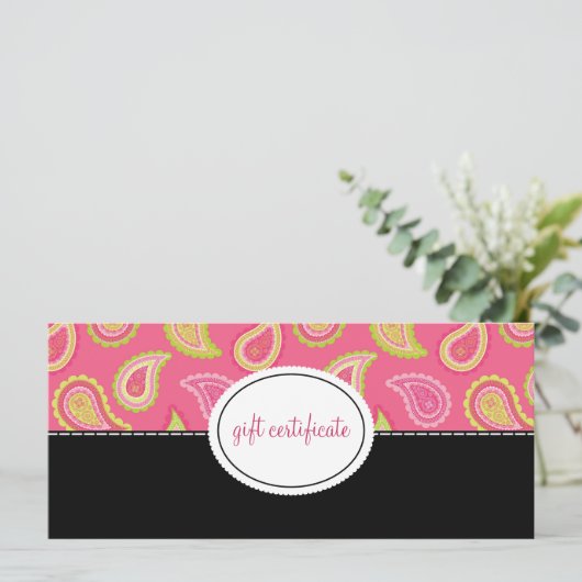 モダンペイズリーブティックスタイルギフト券 (スタンド正面)