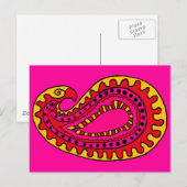 モダンペイズリー ポストカード (正面/裏面)