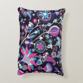 モダンペイズリー:伝統的東洋模様。 アクセントクッション (裏面(縦))