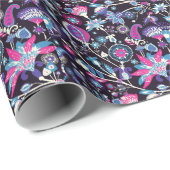 モダンペイズリー:伝統的東洋模様。 ラッピングペーパー (ロールコーナー)