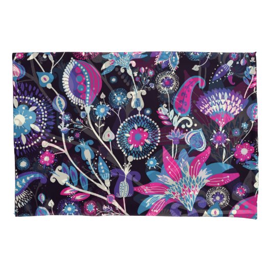 モダンペイズリー:伝統的東洋模様。 枕カバー (正面)