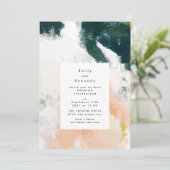 モダンペイントアートウェディング 招待状 (スタンド正面)