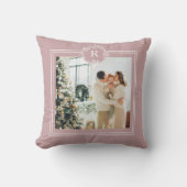 モダンペ |家族の写真 |イニシャル クッション (正面)