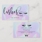 モダンホエレガントログラフィックの点滅 名刺 (正面/裏面)