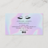 モダンホエレガントログラフィックの点滅 名刺 (裏面)