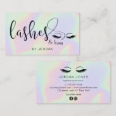 モダンホエレガントログラフィックの点滅 名刺 (正面/裏面)