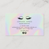 モダンホエレガントログラフィックの点滅 名刺 (裏面)