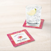 モダンホットカラー スクエアペーパーコースター (インサイチュ)