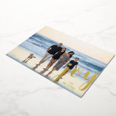 モダンホリデークリスマスゴールドフォイルJOY |写真 箔シーズンカード (回転した状態)